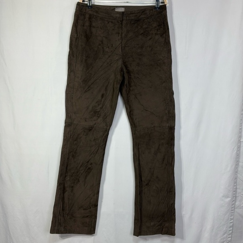 🦙 Sigrid Olsen chocolate brown suede pants